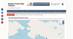 Desktop Screenshot of alaskacruiseshiptracker.com