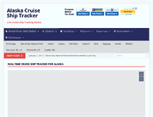 Tablet Screenshot of alaskacruiseshiptracker.com